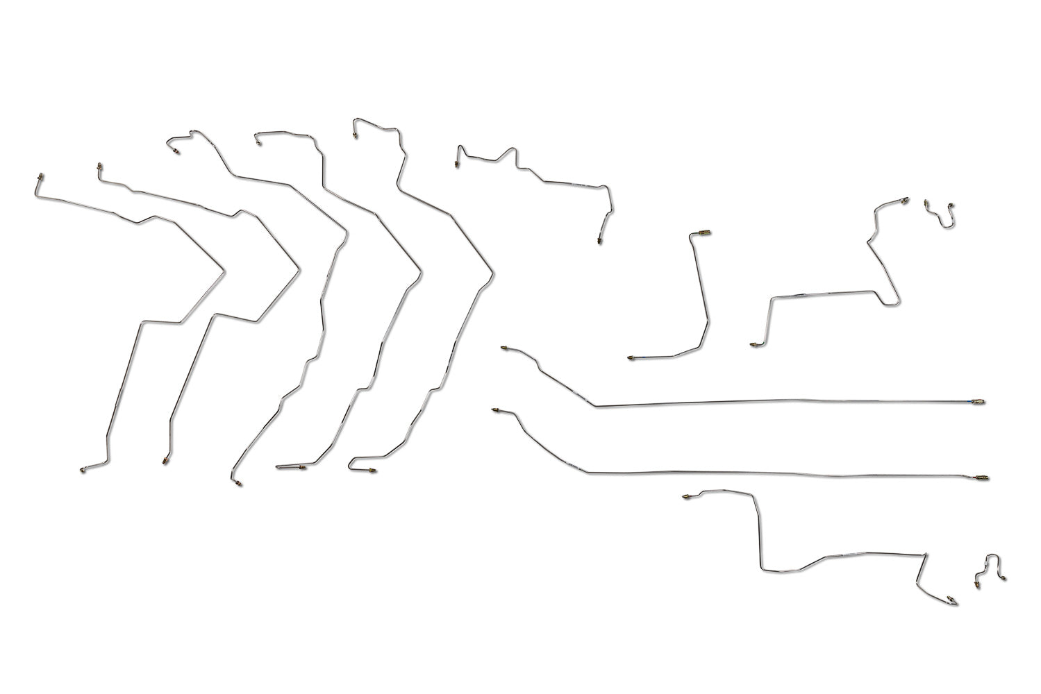 Jeu de conduites de frein Honda Civic 2010 1,8 L BL-1129-SS1D en acier inoxydable