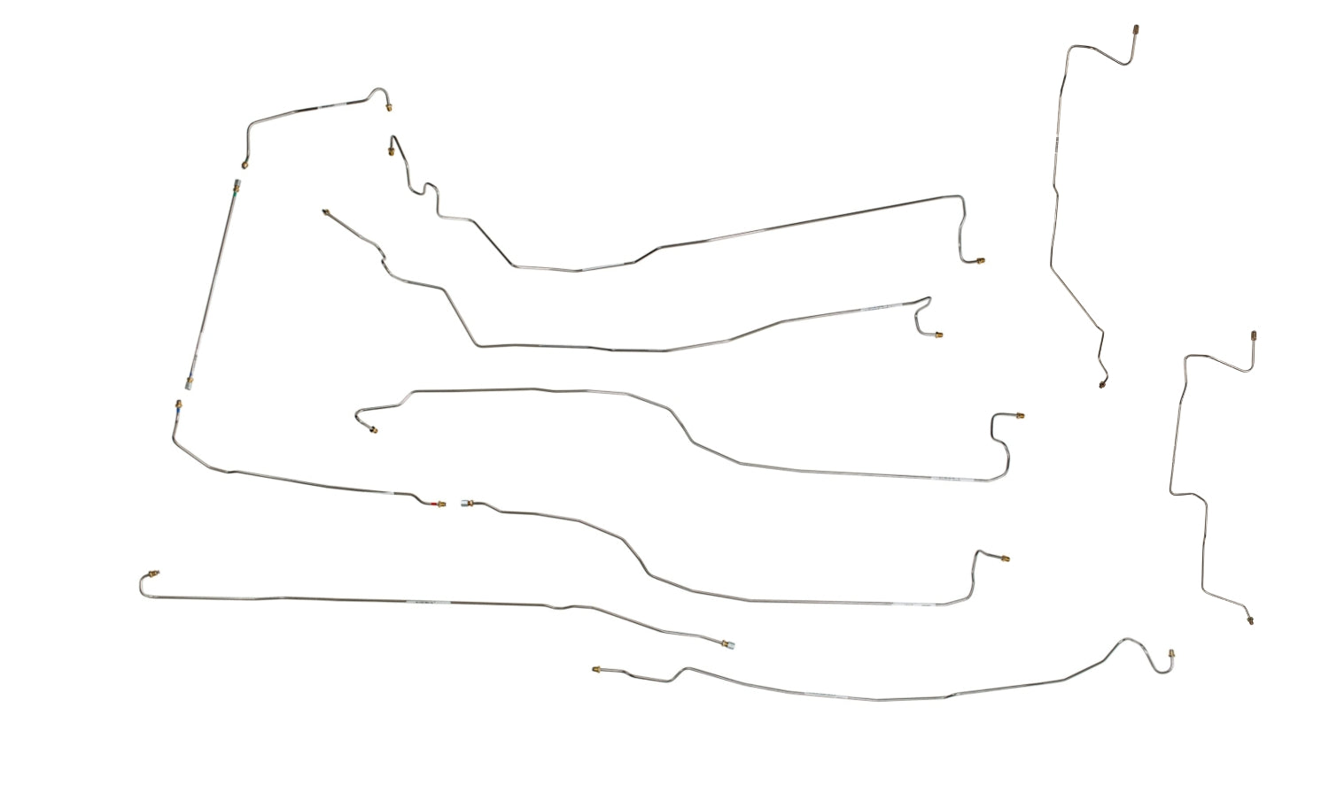 Chevy Silverado Brake Line Set 2005 1500 2WD Ext Cab 6.5ft Bed 4.8L BLC-106-SS1D Stainless Steel