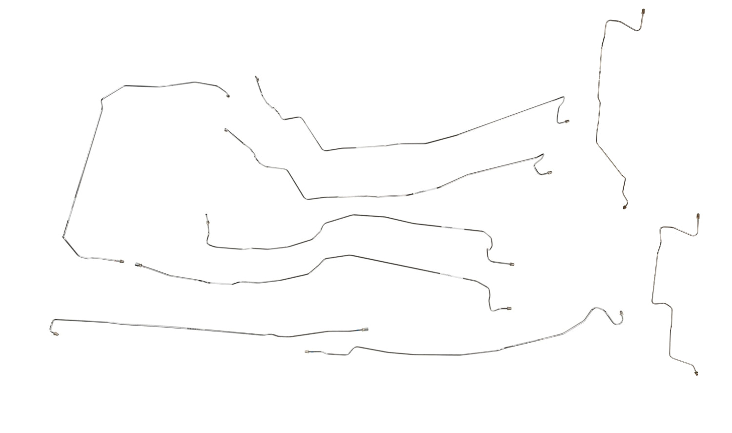 GMC Sierra Brake Line Set 2007 1500 Classic 4WD Ext Cab 6.5ft Bed 5.3L BLC-110-SS2K Stainless Steel