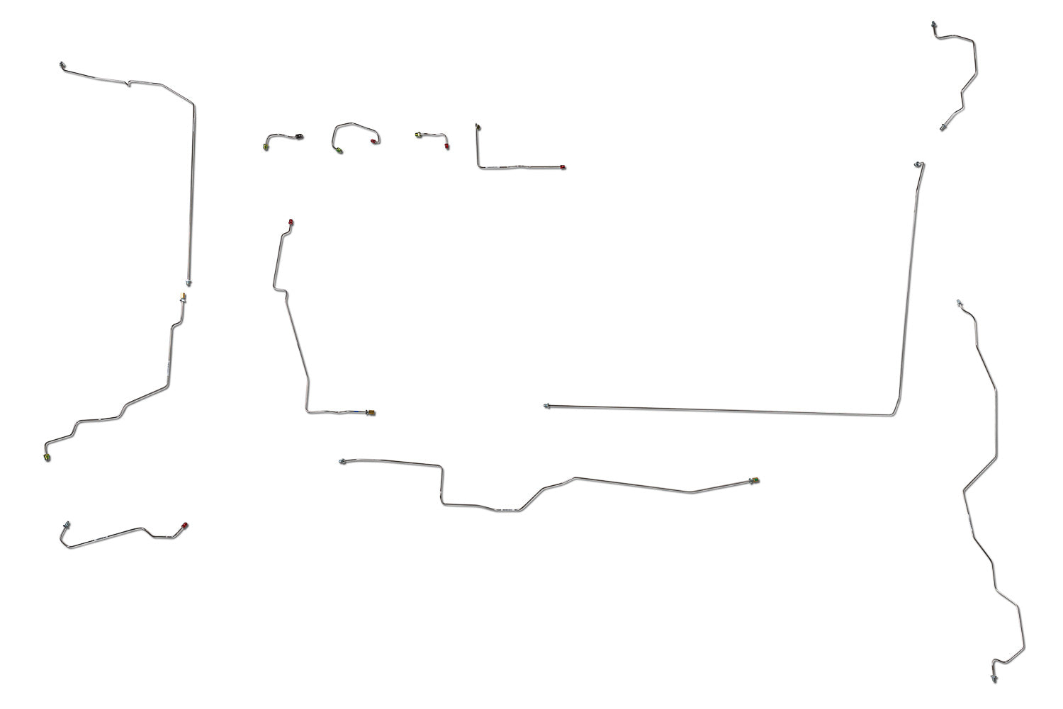 Dodge Ram Van 1500 Brake Line Set 1997 w/109.6" WB 5.2L BLD-165-SS1H Stainless Steel