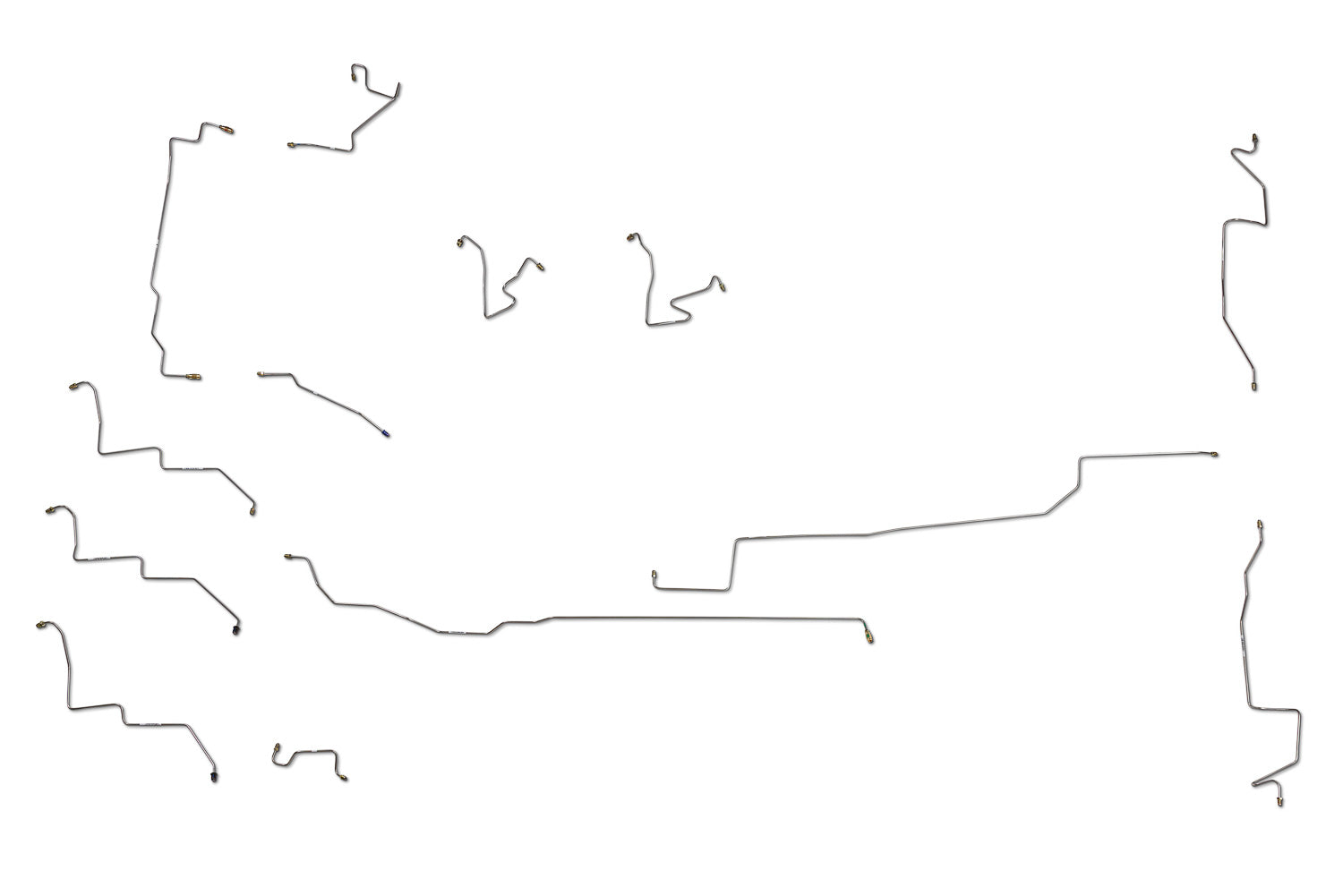 Dodge Dakota Brake Line Set 2006 Quad Cab 5.4ft Bed 4.7L BLD-166-SS2B Stainless Steel