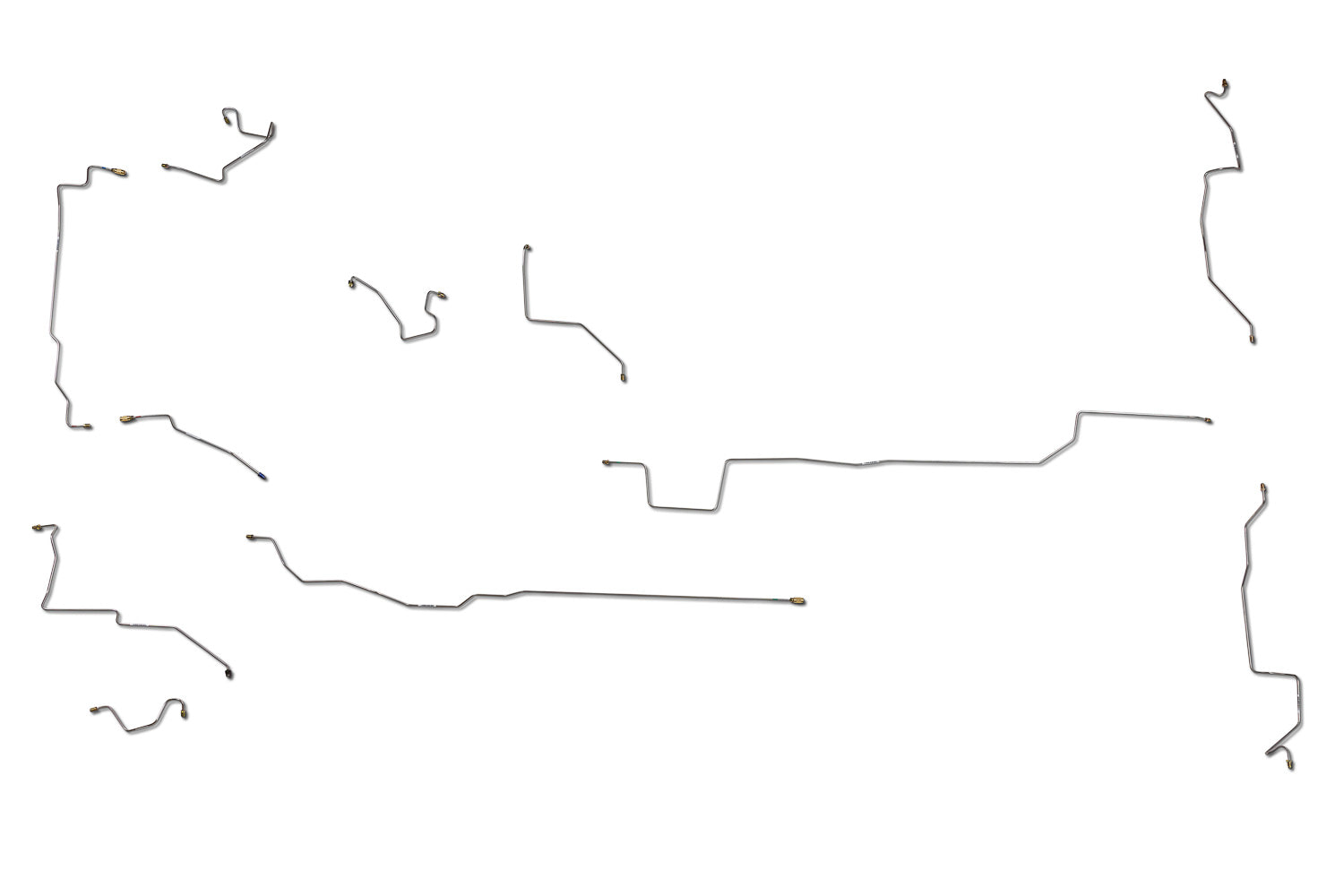 Dodge Dakota Brake Line Set 2006 Quad Cab 5.4ft Bed 4.7L BLD-168-SS2B Stainless Steel