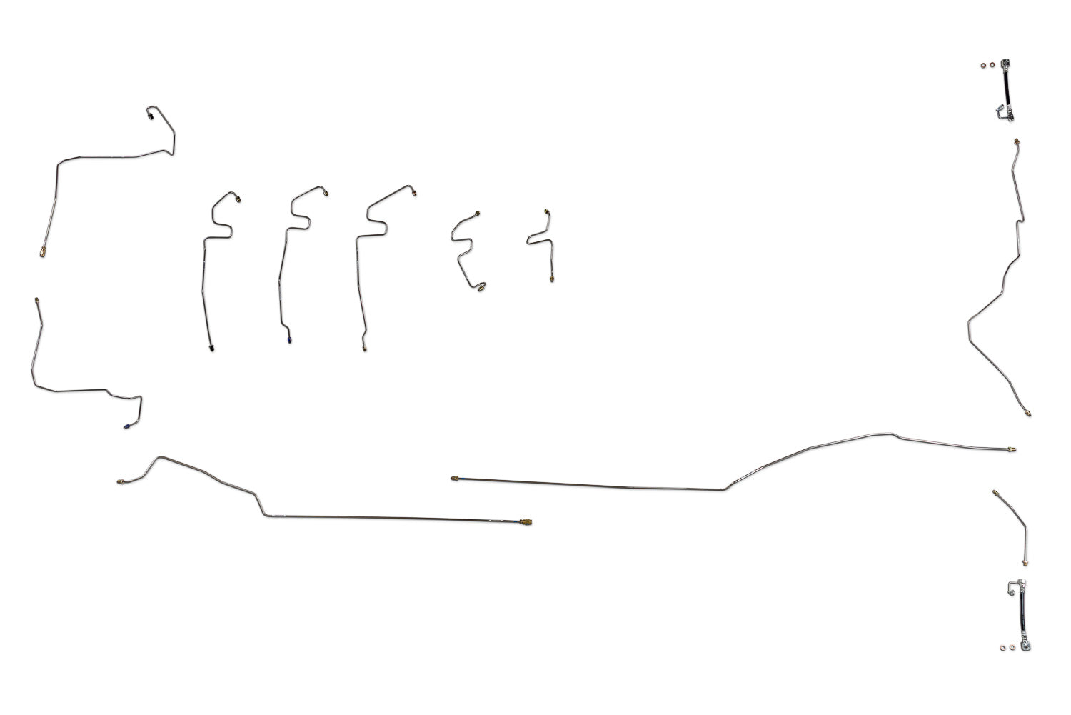 Dodge Ram Brake Line Set 2005 3500 Reg Cab 8ft Bed 5.9L Diesel BLD-171-SS6C Stainless Steel