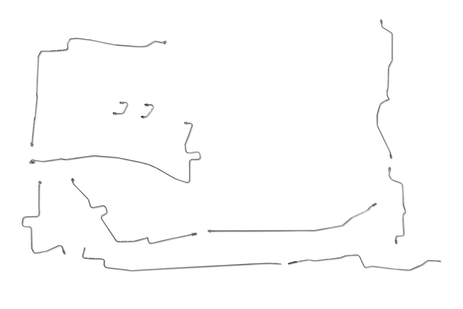 Jeu de conduites de frein Jeep Wrangler 1997 BLJ-101-SS1A en acier inoxydable