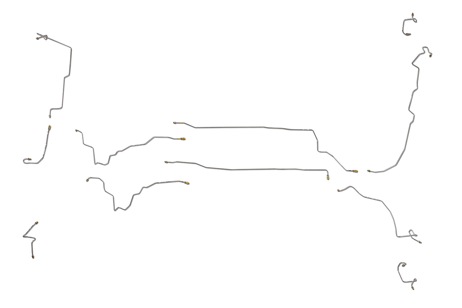 Juego de conductos de freno Mitsubishi Lancer 2003 2.0L BLMT-104-SS1B Acero inoxidable