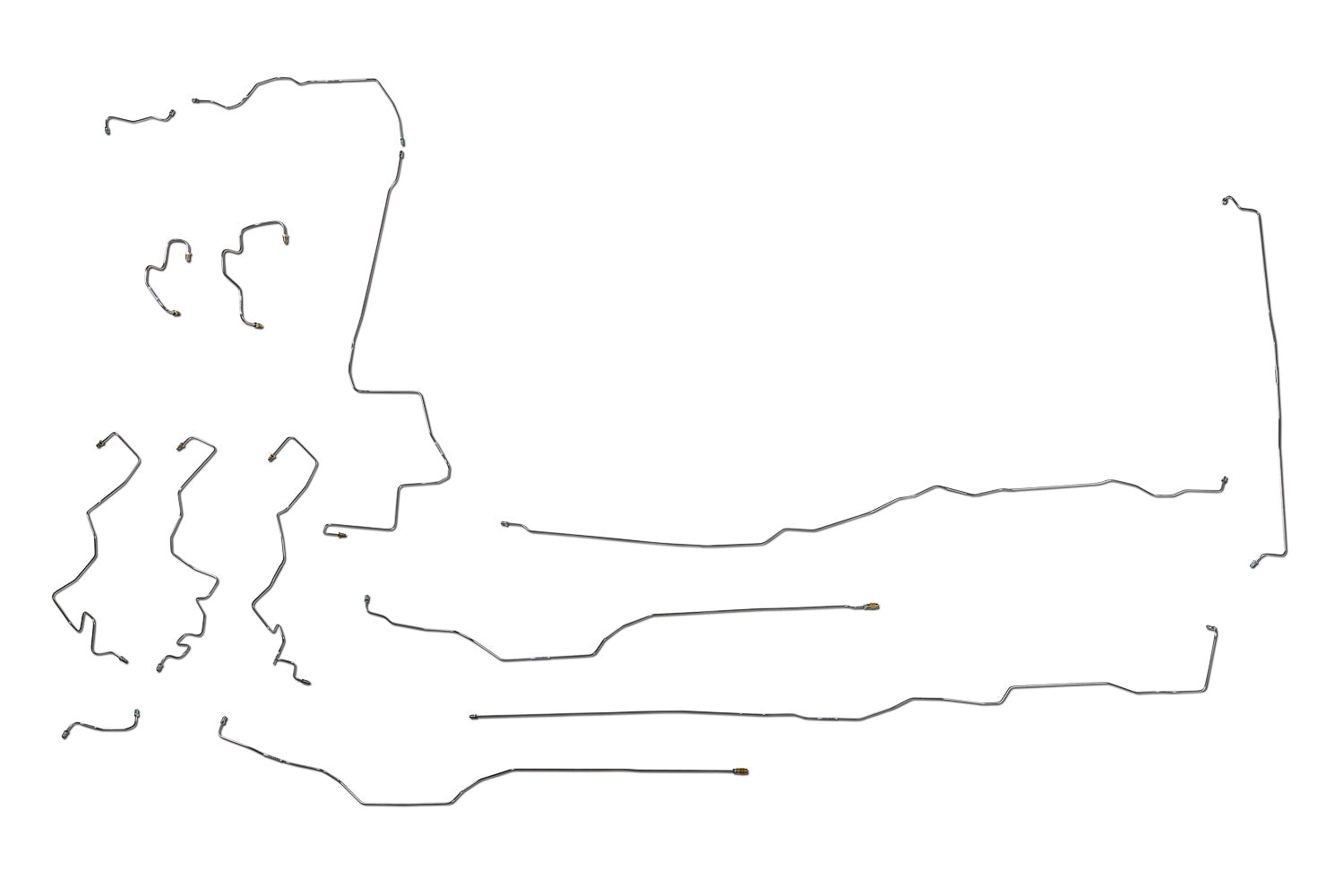 Nissan Frontier Brake Line Set 2011 King Cab 6.1ft Bed 2.5L BLN-104-SS1I Stainless Steel