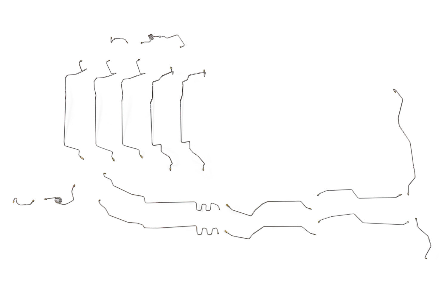 Juego de líneas de freno para Toyota Tacoma 2009 PreRunner 2WD Reg Cab 6ft Bed 2.7L BLT-121-SS2A Acero inoxidable