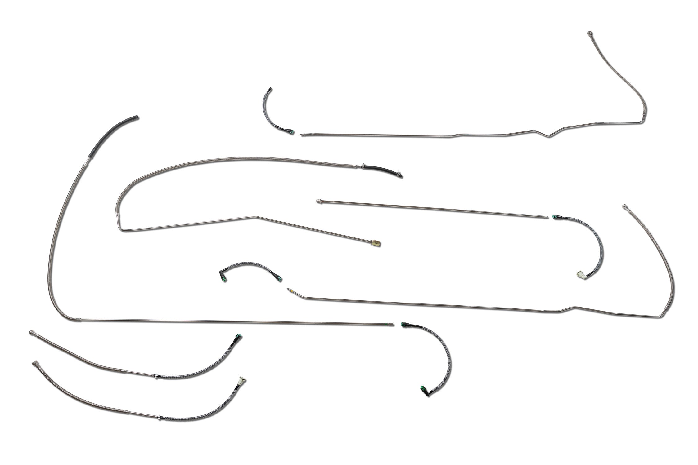 Ford F350 Fuel Line Set 1994 Crew Cab 8ft Bed w/Dual Tanks 7.3L Non-Turbocharged SS108-A1C Stainless Steel