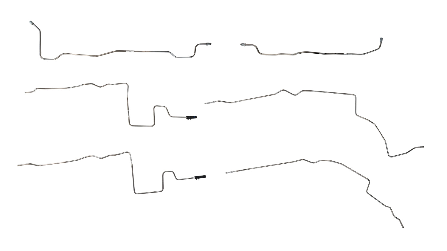 Juego de tuberías de combustible para Toyota Tacoma 1998 RWD PreRunner Xtracab 3.4L SS1206-4A Acero inoxidable