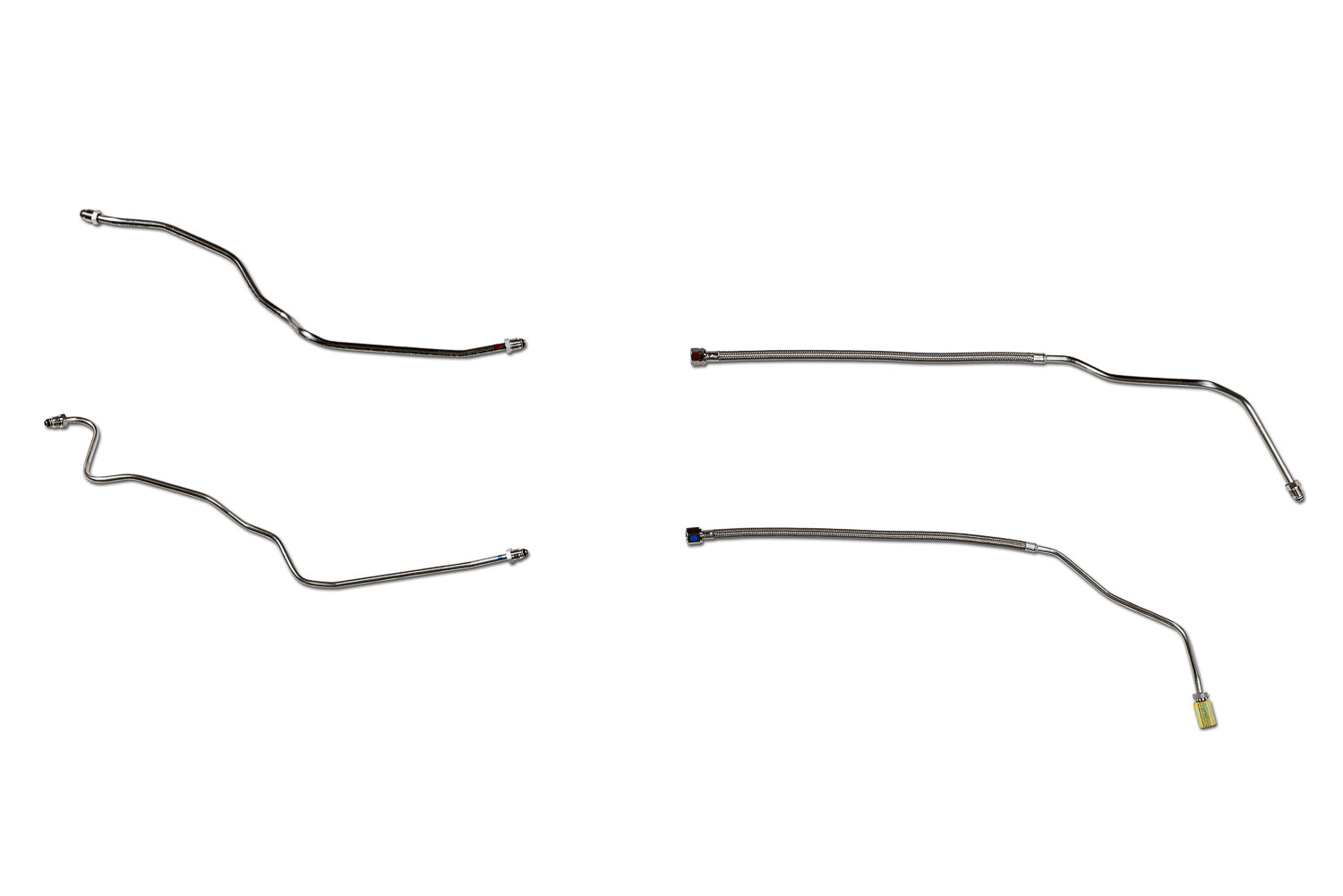 Chevy Front Fuel Line Set 1990 C1500 2WD Reg Cab 6.5ft Bed 4.3L SS399-P1A Stainless Steel