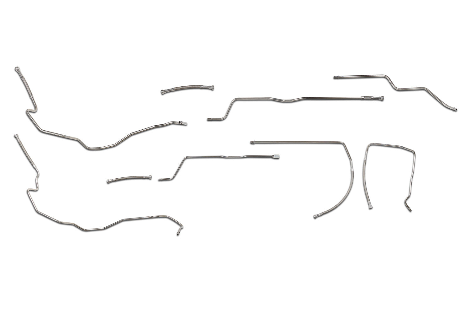 GMC Sierra Fuel Line Set 2003 C/K2500HD/3500 Crew Cab 6.6L Diesel w/Engine Code LB7 SS588-A2C Stainless Steel