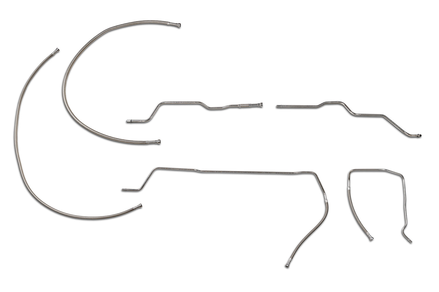 Chevy Silverado EZ Install Fuel Line Set 2002 C/K2500HD/3500 Ext Cab 6.6L SS887-B1B Stainless Steel