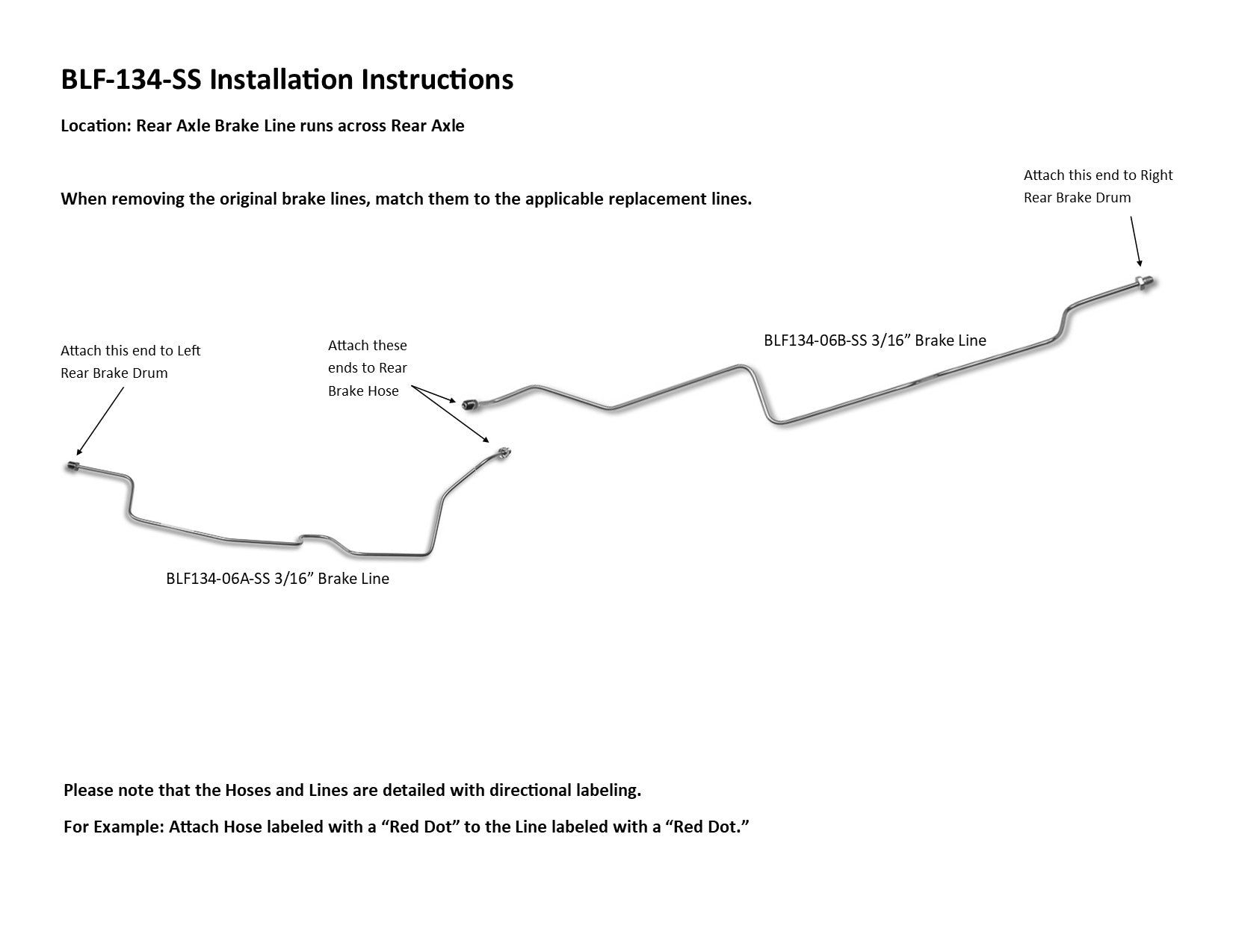Ford Ranger Rear Axle Set 1995 2.3L BLF-134-SS1A Stainless Steel