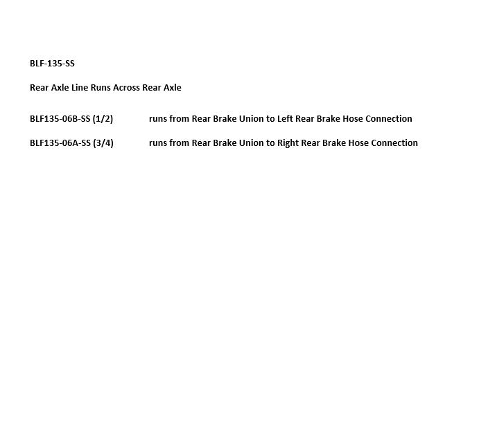 Ford Ranger Rear Axle Set 1990 2.3L BLF-135-SS1E Stainless Steel