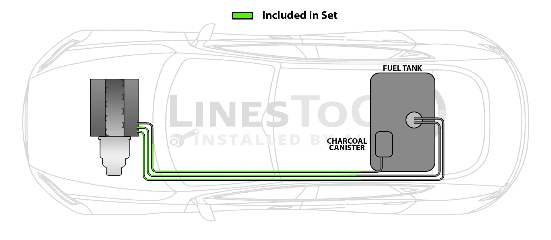 Honda Accord Fuel Line Set 2000 2.3L FL1102-2A