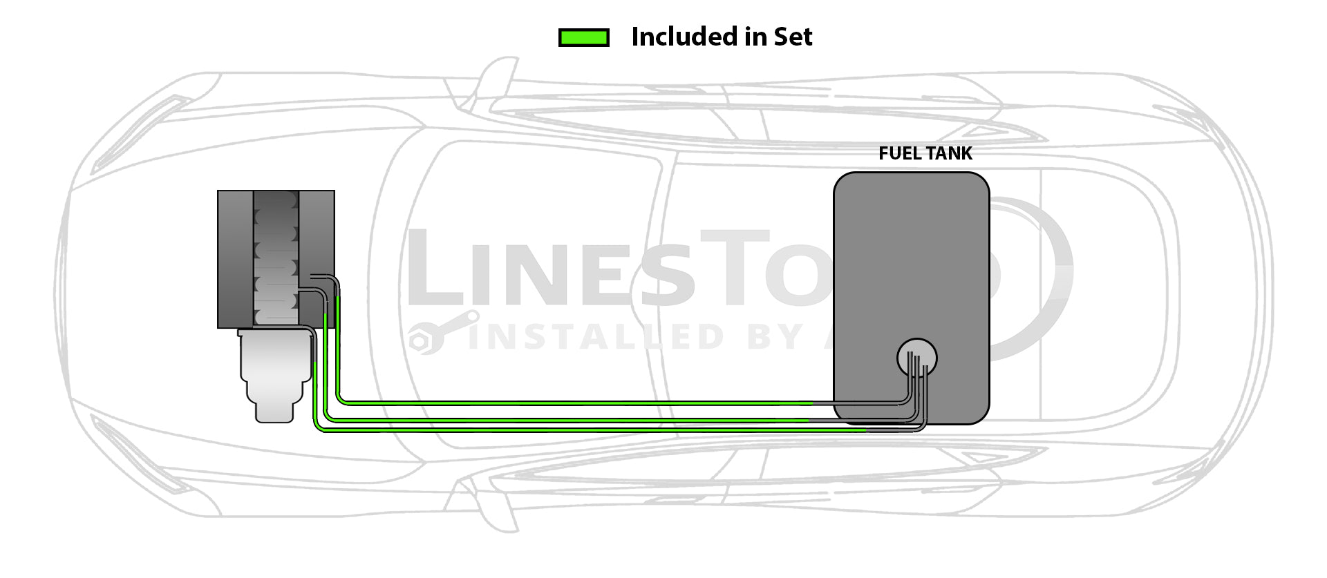 Toyota Corolla Fuel Line Set 2002 FL1204-1E