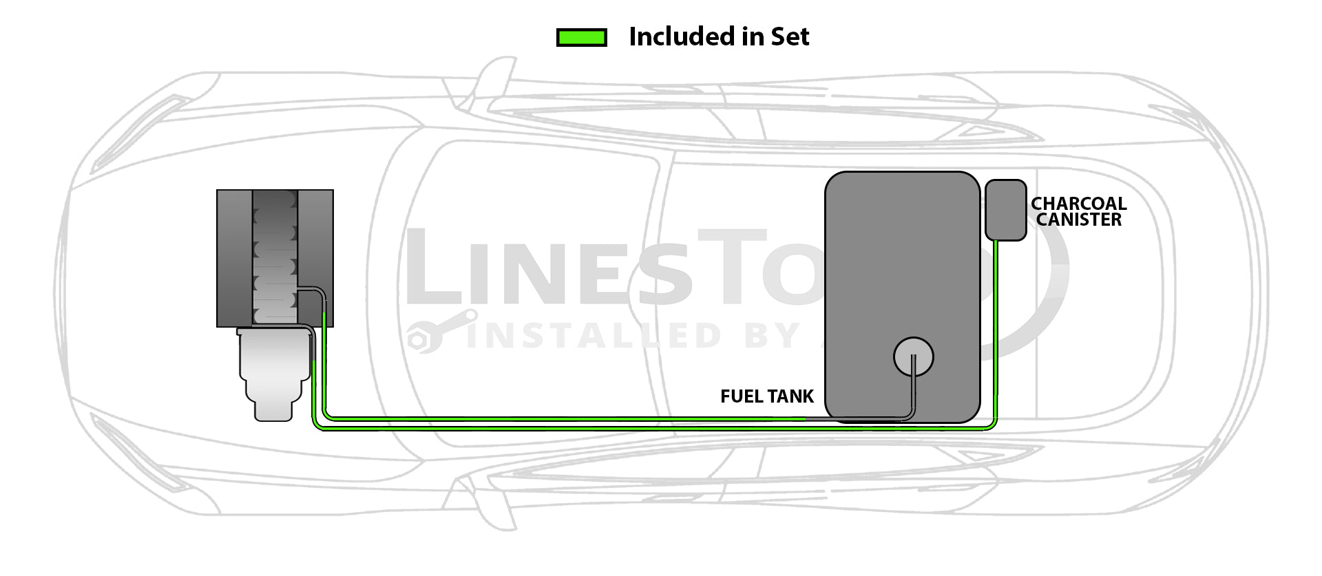 Toyota Matrix Fuel Line Set 2003 1.8L FL1205-2A