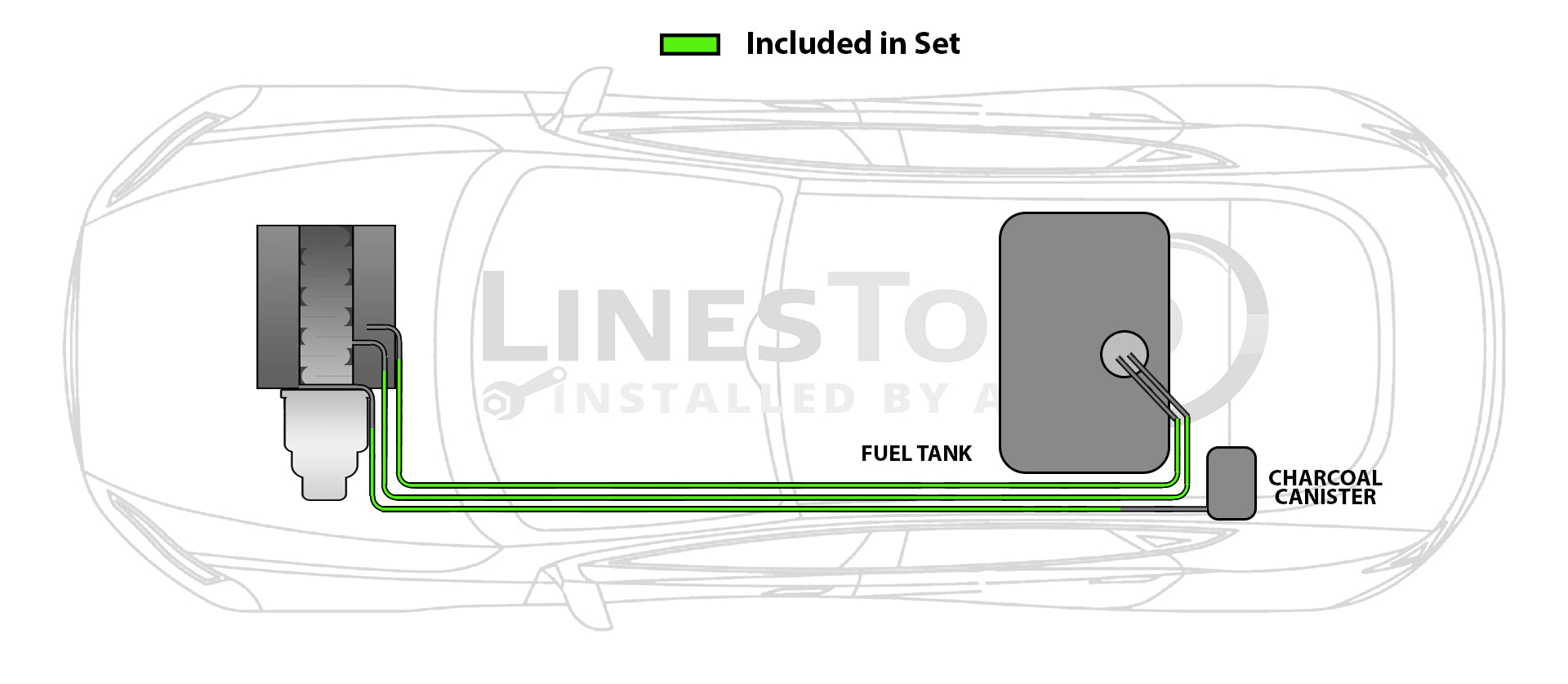 Kia Optima Fuel Line Set 2005 2.7L FL1301-2FB