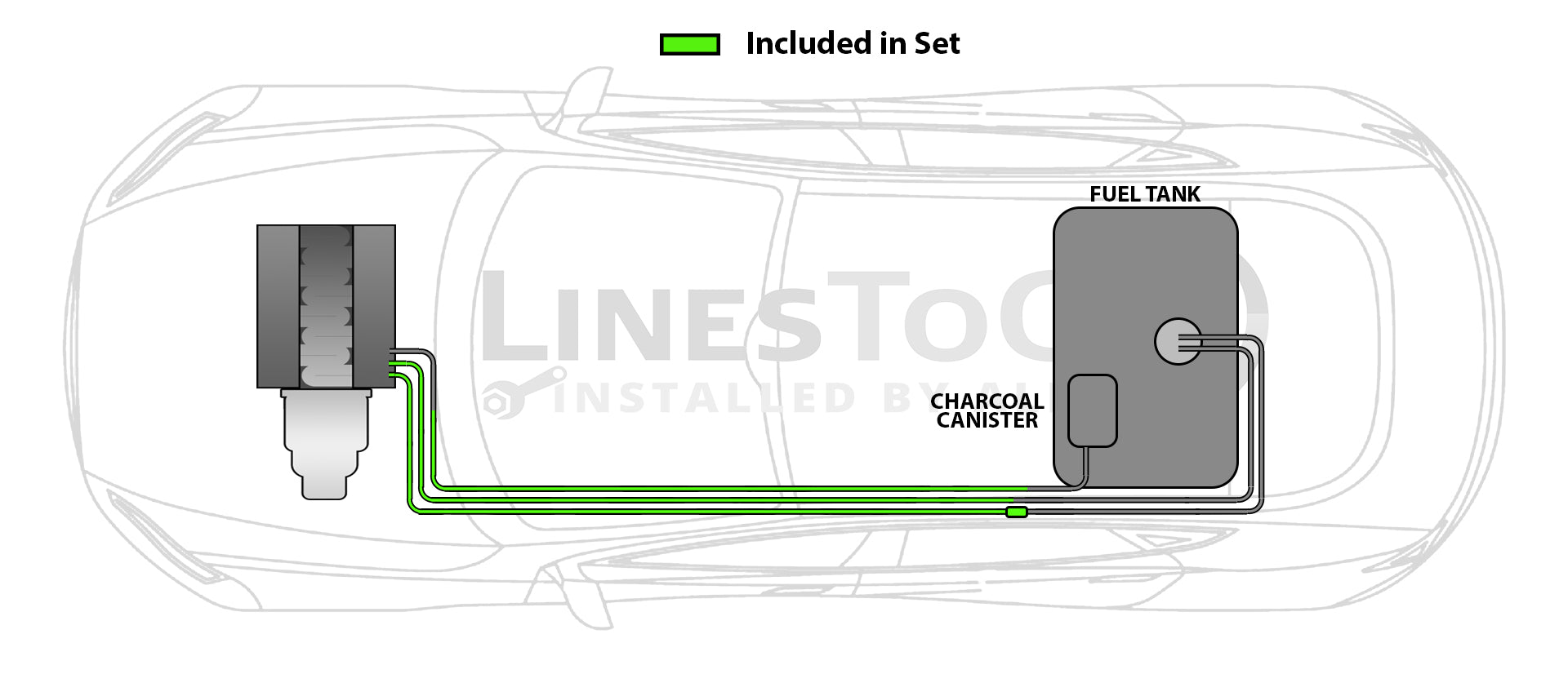 Oldsmobile Intrigue Fuel Line Set 2000 3.5L FL254-P1A