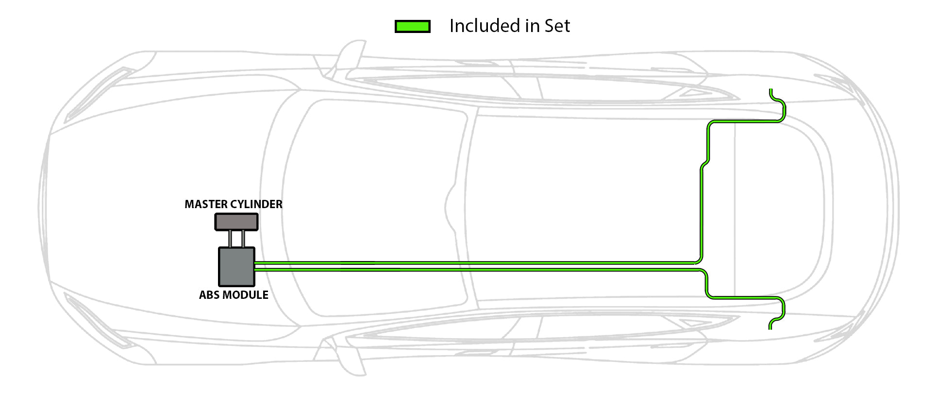 Pontiac Grand Am Fuel and Brake Line Set 1998 3.1L FL255-G4L
