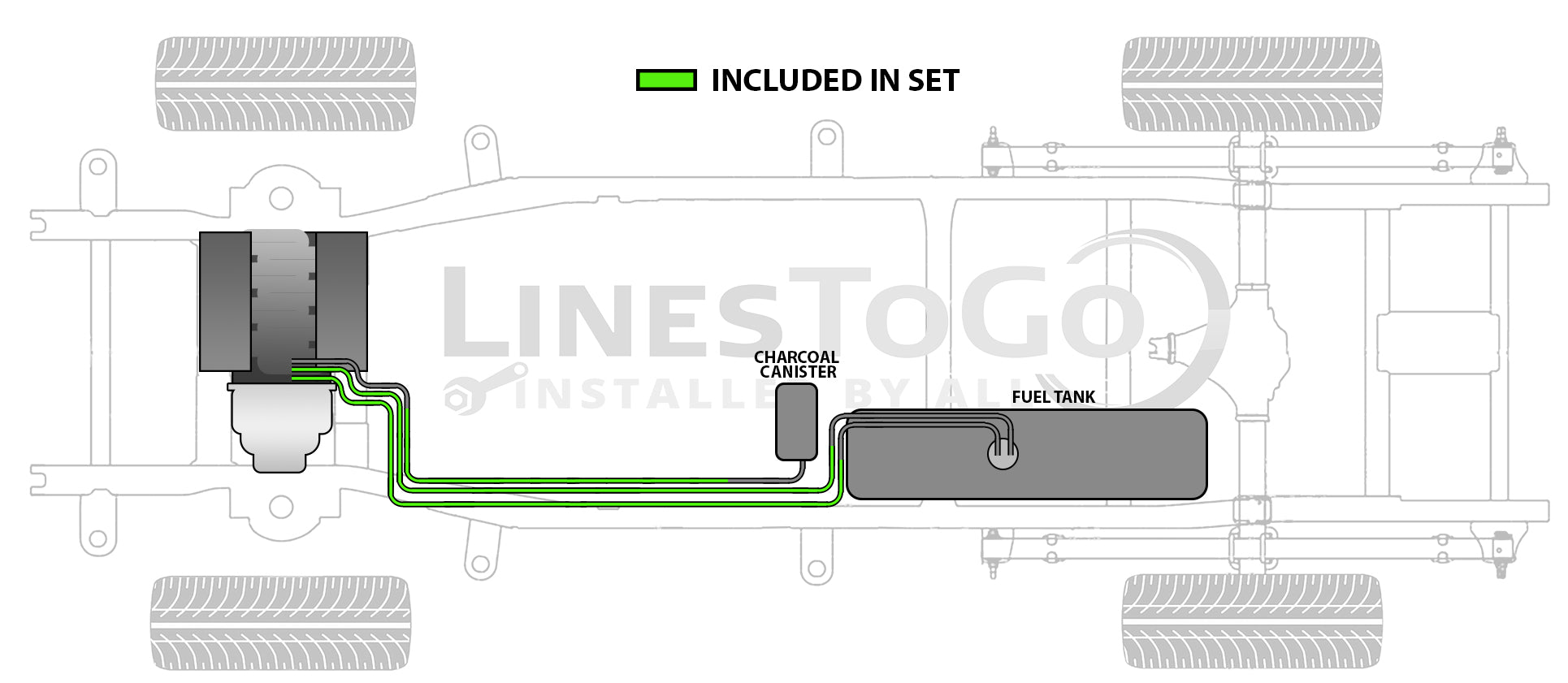 Oldsmobile Silhouette Fuel Line Set 2001 3.4L FL484-A2A