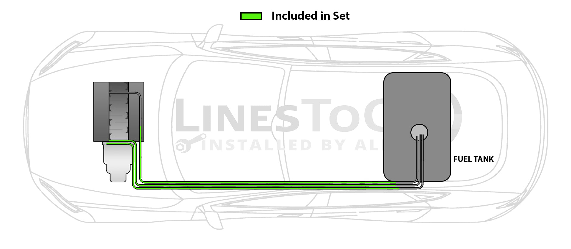 Dodge Intrepid Fuel Line Set 2001 3.5L FL708-A2O