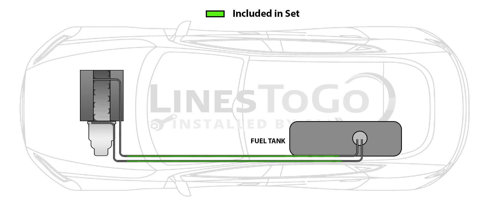 Kia Sportage Fuel Line Set 2000 4 Door FL901-A1D