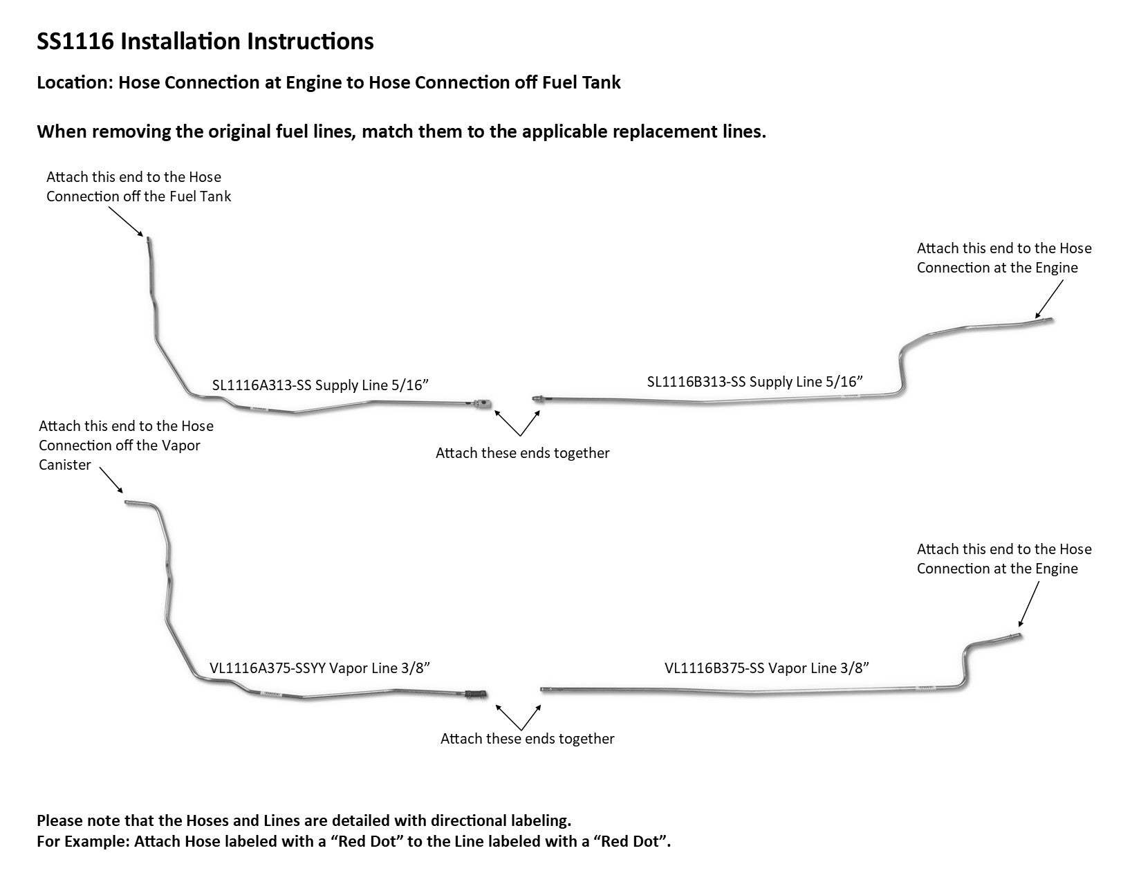 Ensemble de conduites de carburant pour Honda Accord 1998 2 portes 4 cylindres FL1106-1A