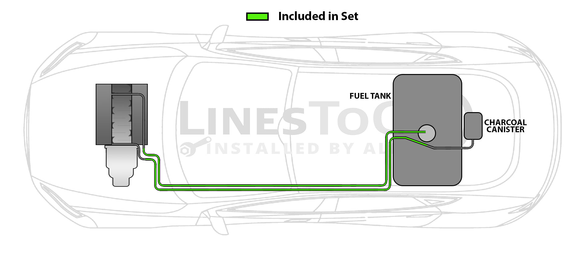 Hyundai Elantra Touring Fuel Line Set 2009 2.0L SS1302-1B