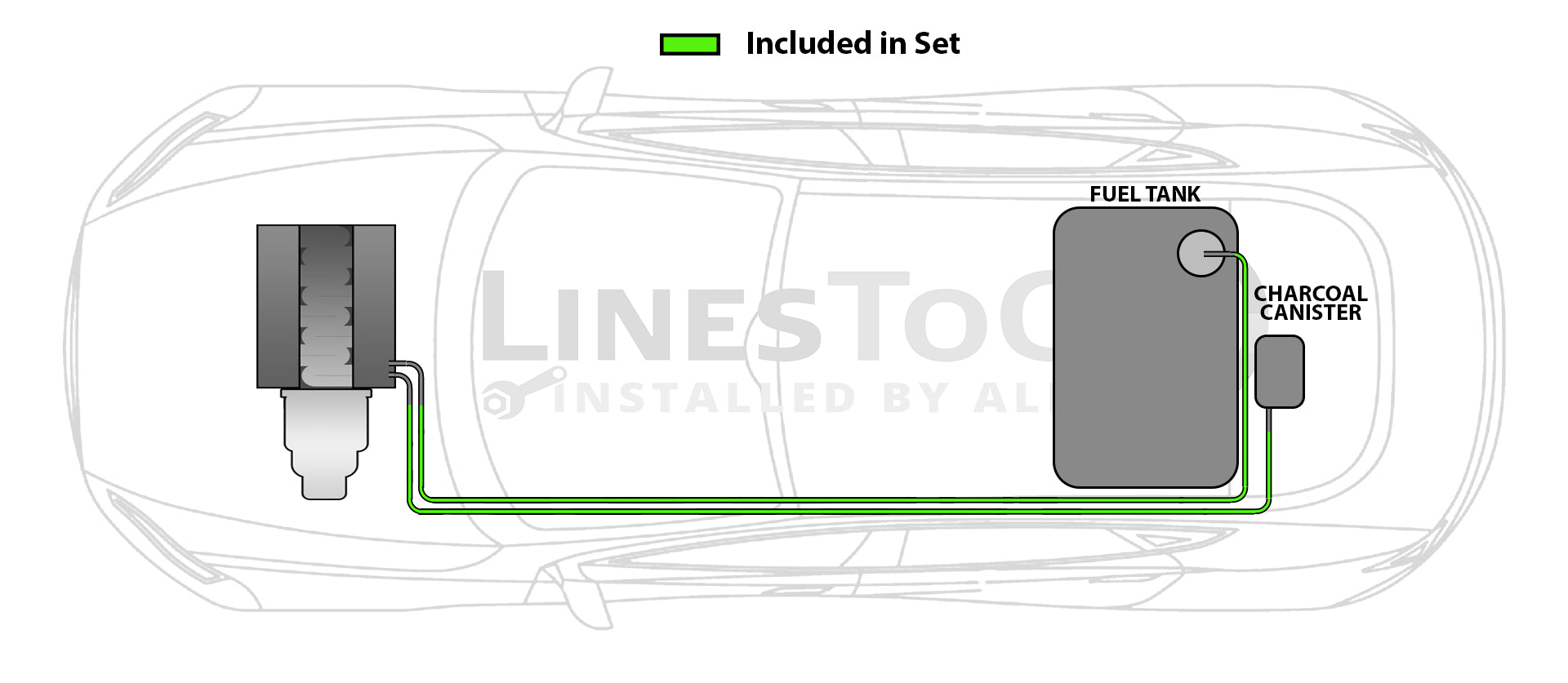 Juego de tuberías de combustible para Hyundai Sonata 2005 2,7 L FL1301-1L