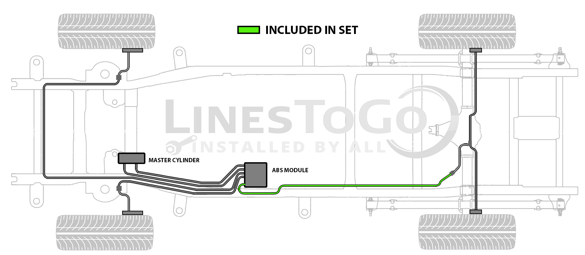 GMC Yukon XL Fuel Line Set 2000 2500 6.0L SS149-U2A Stainless Steel
