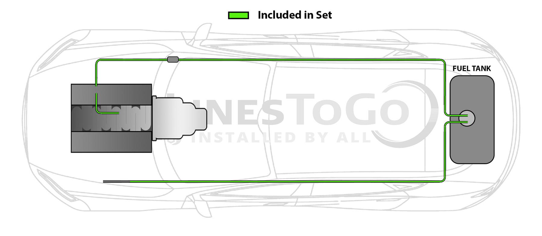 70 Chevelle Fuel Line Routing 1975 Chevrolet Chevelle 5.7L Fuel Lines | Chevrolet Chevelle Feed Lines ...