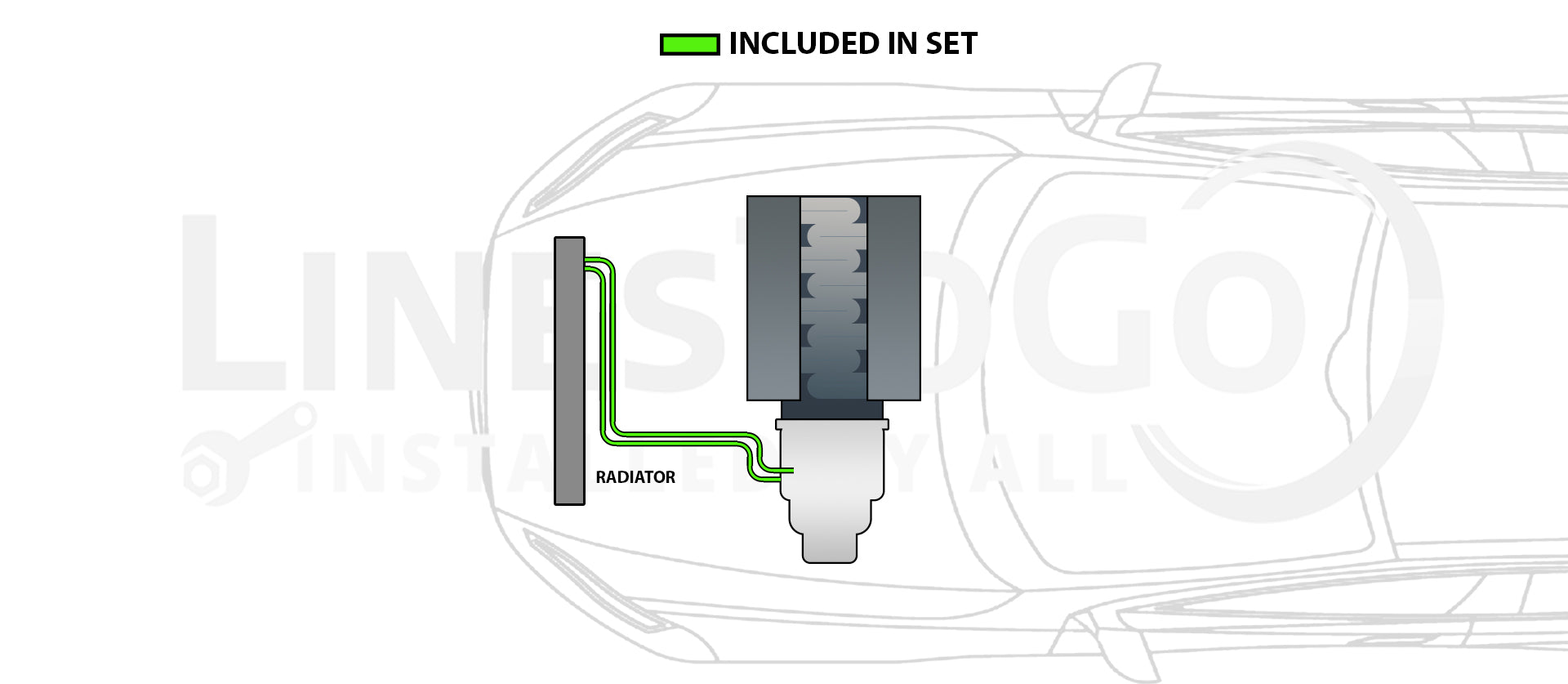 Buick Terraza Transmission Line Set 2006 3.9L TCL-214-SS1A Stainless Steel