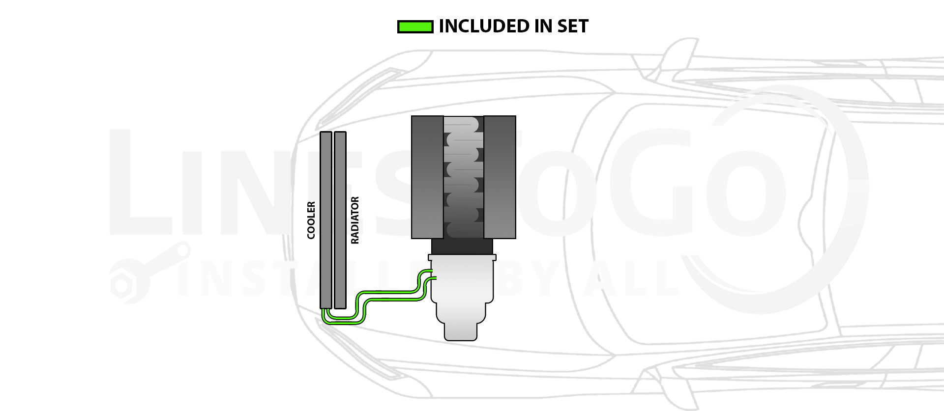 Chrysler Sebring Transmission Line Set 2010 2.7L TCL-245-SS2K Stainless Steel