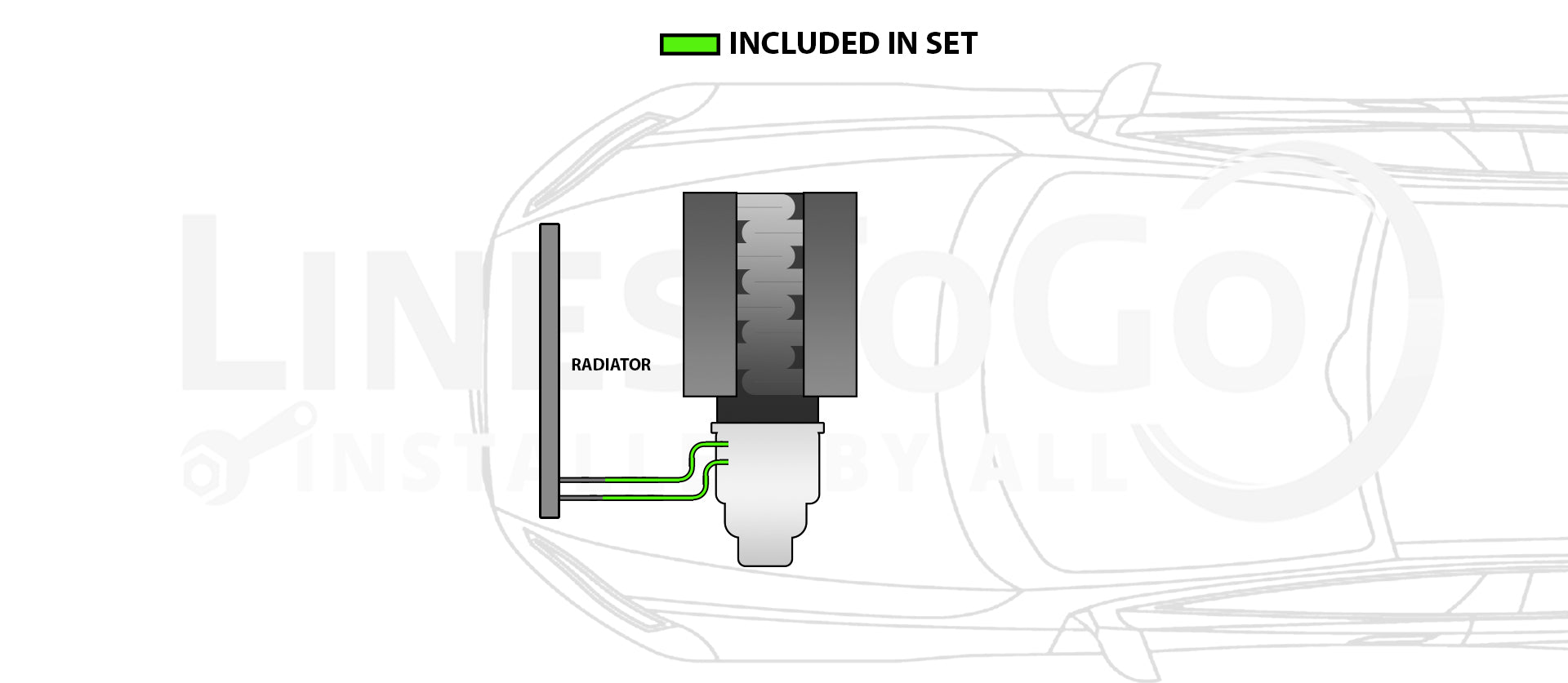 Toyota Camry Transmission Line Set 2002 3.0L TCL-247-SS1B Stainless Steel