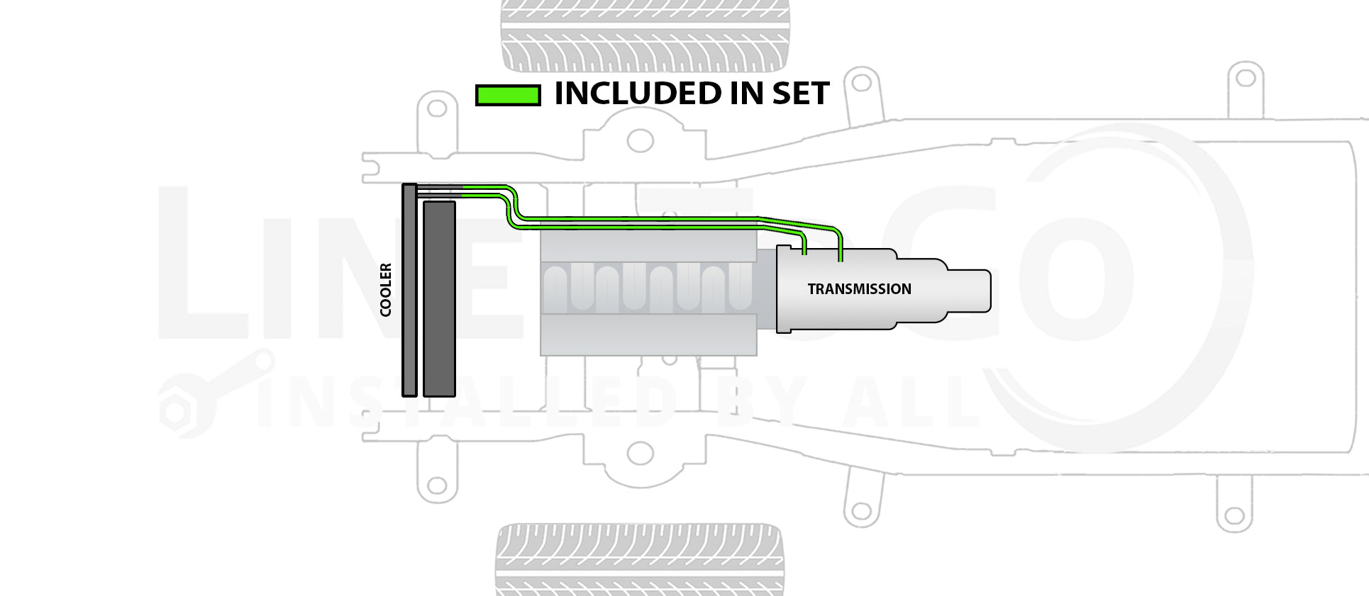 Dodge Ram Transmission Line Set 2007 1500 3.7L TCL-248-1B