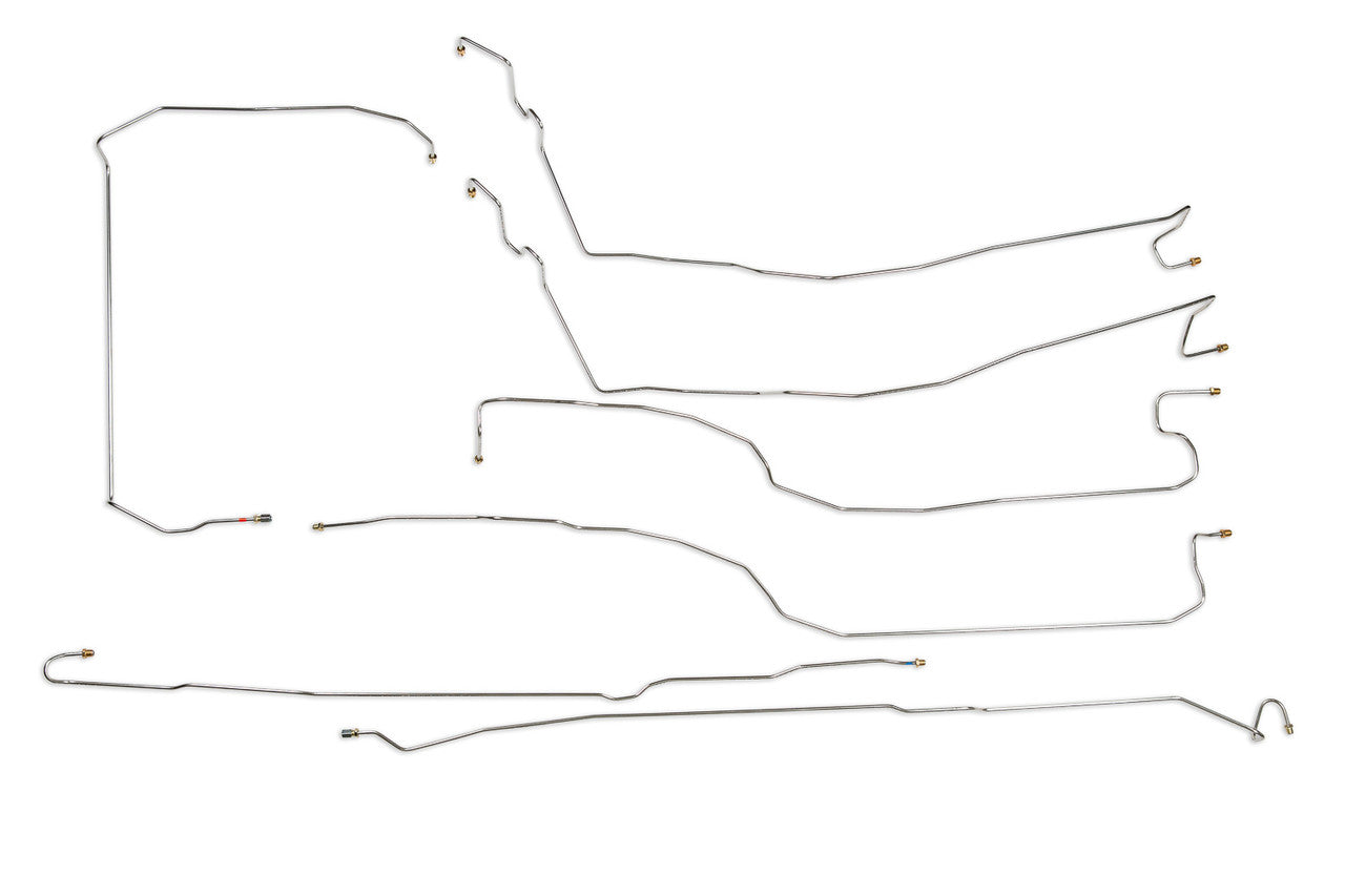 Chevy Silverado Brake Line Set 2000 1500 4WD Ext Cab 8ft Bed 4.3L BLC-178-SS1B Stainless Steel