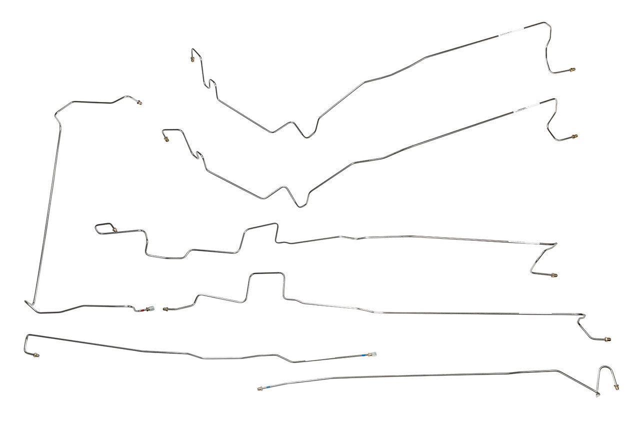 Chevy Silverado Brake Line Set 2000 2500 2WD Reg Cab 8ft Bed 6.0L BLC-159-SS1D Stainless Steel