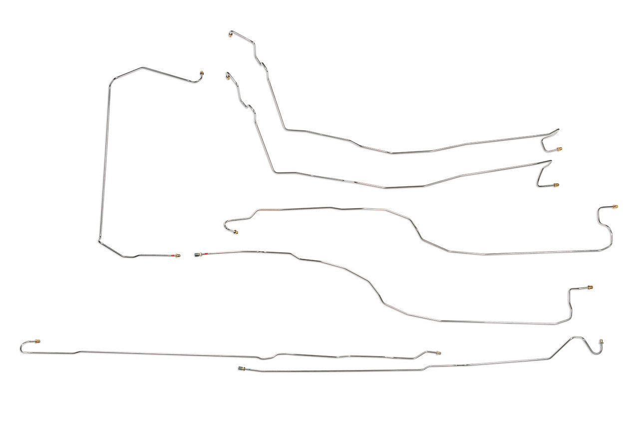 Chevy Silverado Brake Line Set 2000 1500 2WD Ext Cab 8ft Bed 4.3L BLC-177-SS1A Stainless Steel