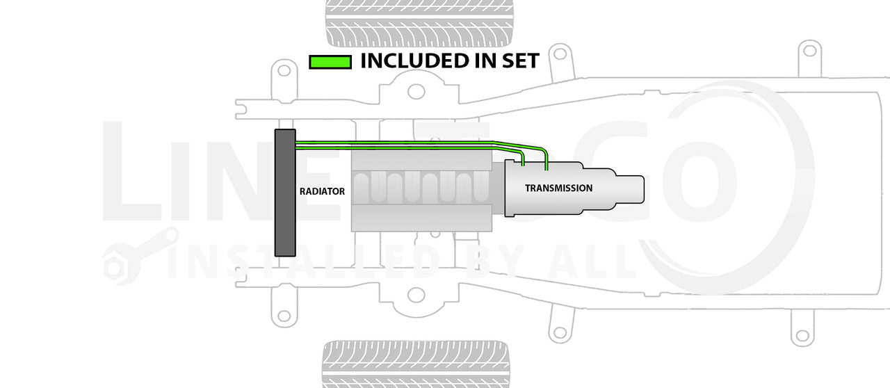 Chevy Kodiak Transmission Line Set 2008 C4500/5500 8.1L TCL-164-1E