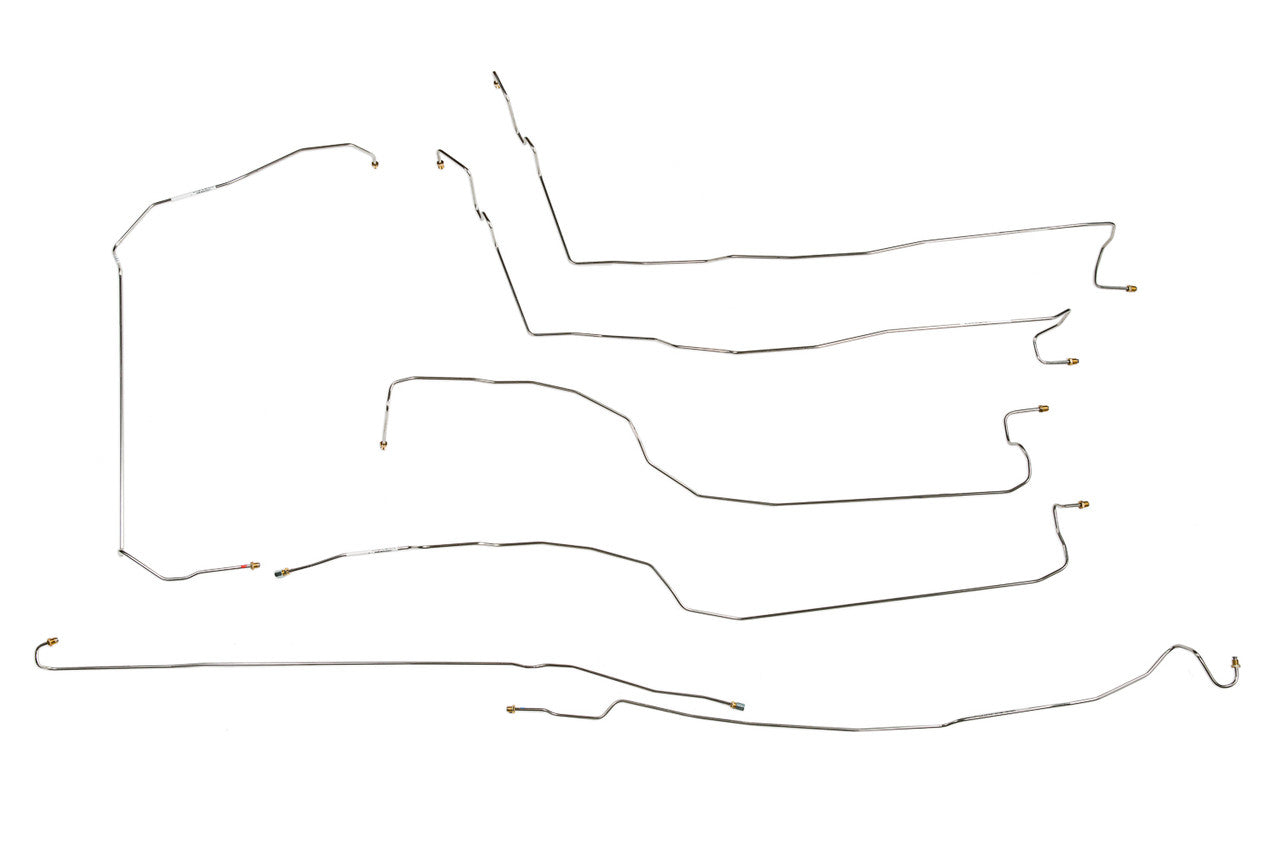 Chevy Silverado Brake Line Set 2000 1500 4WD Ext Cab 6.5ft Bed 4.3L BLC-103-SS1B Stainless Steel