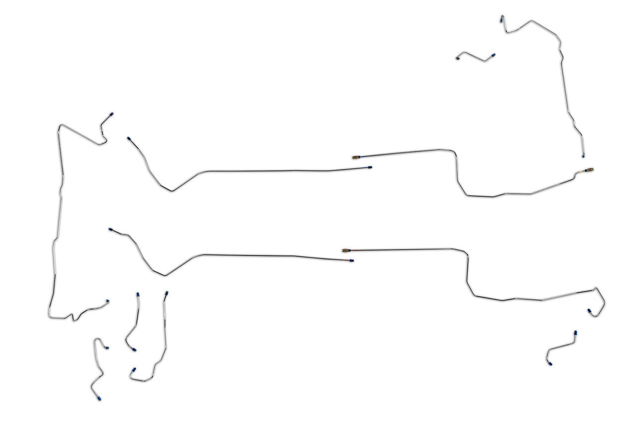 Juego de latiguillos de freno para Nissan Sentra 2003 1.8L BLN-101-SS1D Acero inoxidable