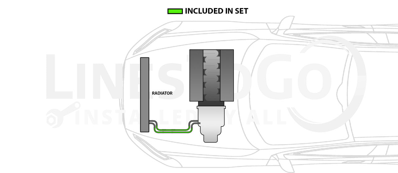 Subaru Forester 4AT XS Transmission Line Set 2010 2.5L TCL-100-SS6B Stainless Steel