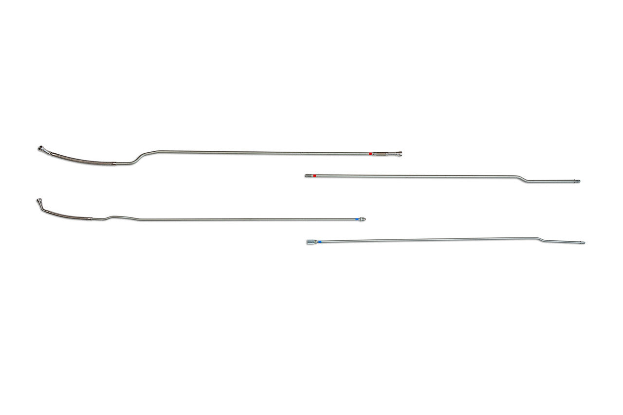 Juego de tuberías de combustible intermedias TopKick para GMC 2004 C4500/5500 con WB de 188", código RPO EK8 FL688-C2B
