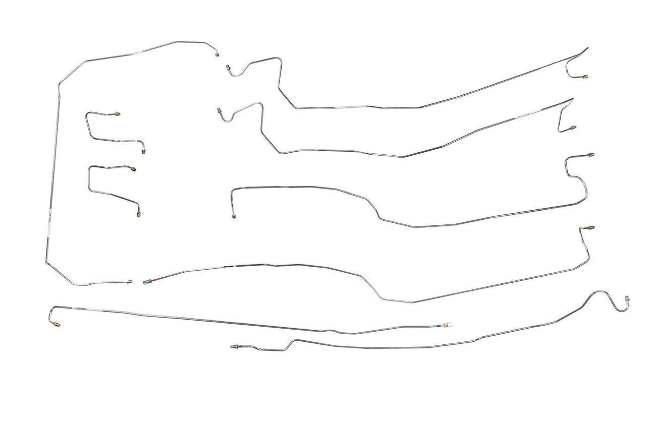 Chevy Silverado Brake Line Set 2007 1500 Classic 4WD Ext Cab 6.5ft Bed 4.3L BLC-104-SS1E Stainless Steel