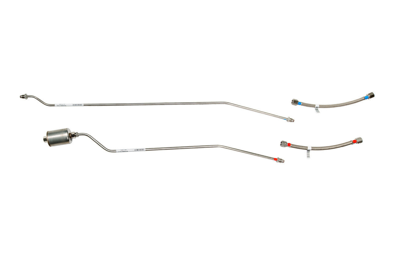 GMC Truck Rear Fuel Line Set 1990 C Series 2WD Reg Cab 6.5ft Bed 5.7L SS400-B2H Stainless Steel