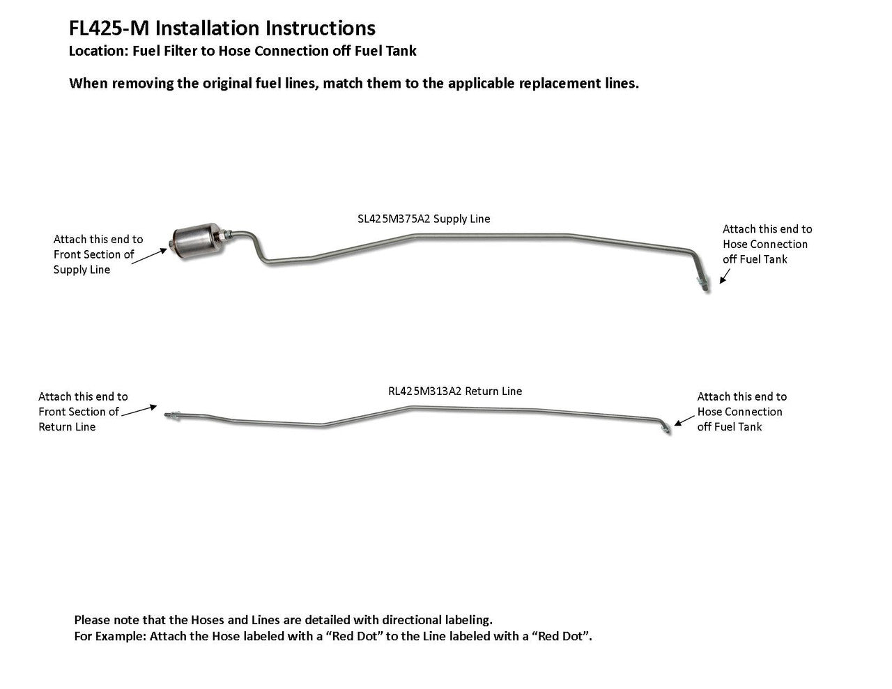 Juego de tuberías de combustible traseras para camioneta Chevy S10, modelo 1999, cabina regular, caja de 7,5 pies, 4,3 L, FL425-M1F