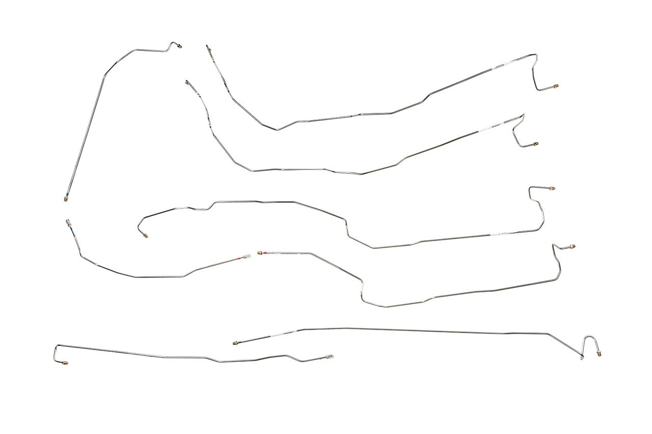 Chevy Silverado Brake Line Set 2000 2500 Exc HD 4WD Reg Cab 8ft Bed 6.0L BLC-153-SS1B Stainless Steel