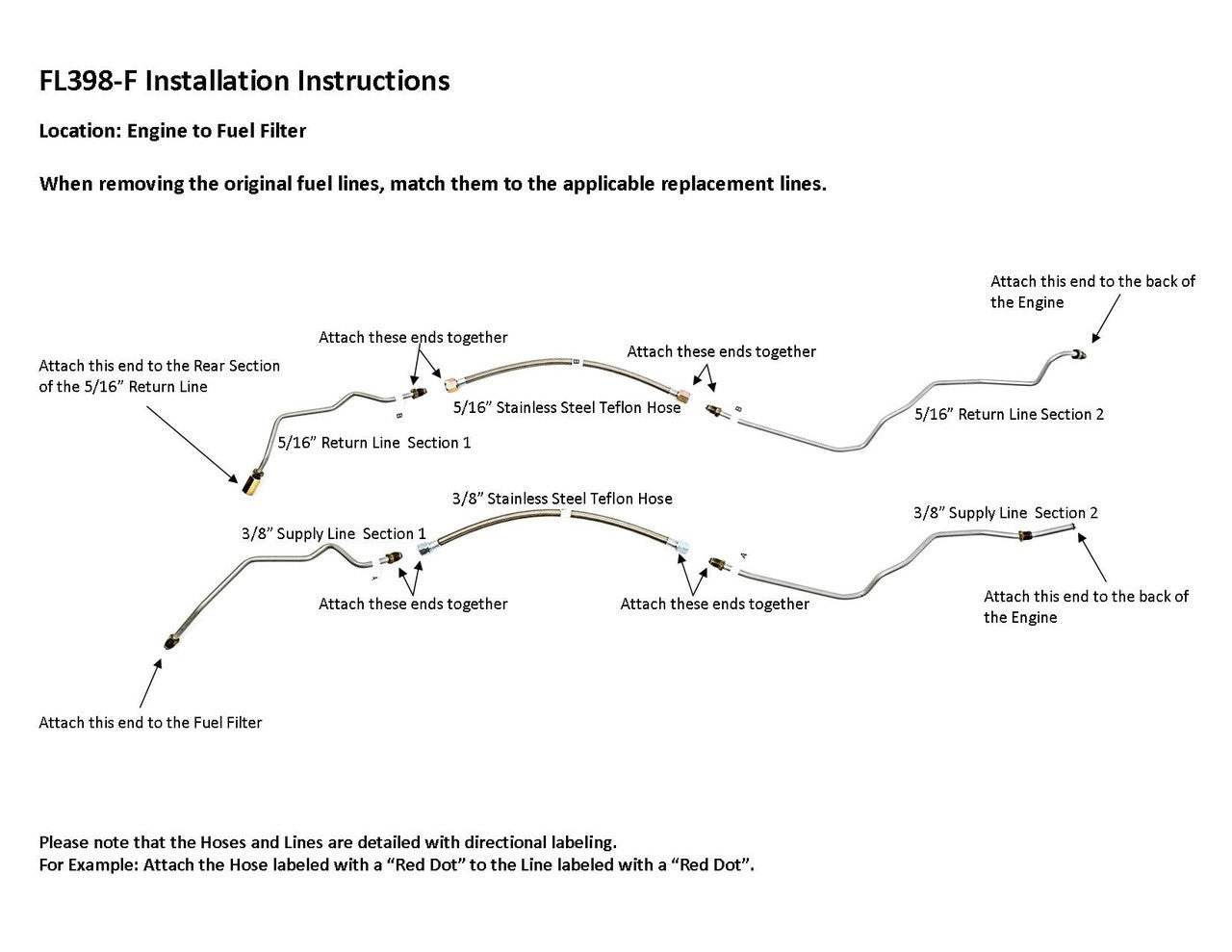 Juego de tuberías de combustible delanteras para camioneta Chevy 1995, cabina regular/cabina extendida, tracción en las 4 ruedas, 5,0 L, FL398-F1E