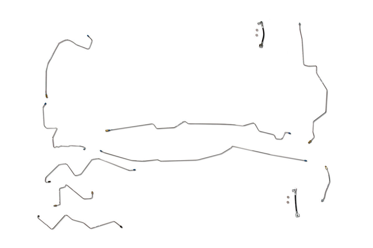 Dodge Ram 1500 Pickup Brake Line Set 2002 2WD Quad Cab 6.5ft Bed 4.7L BLD-149-SS1B Stainless Steel